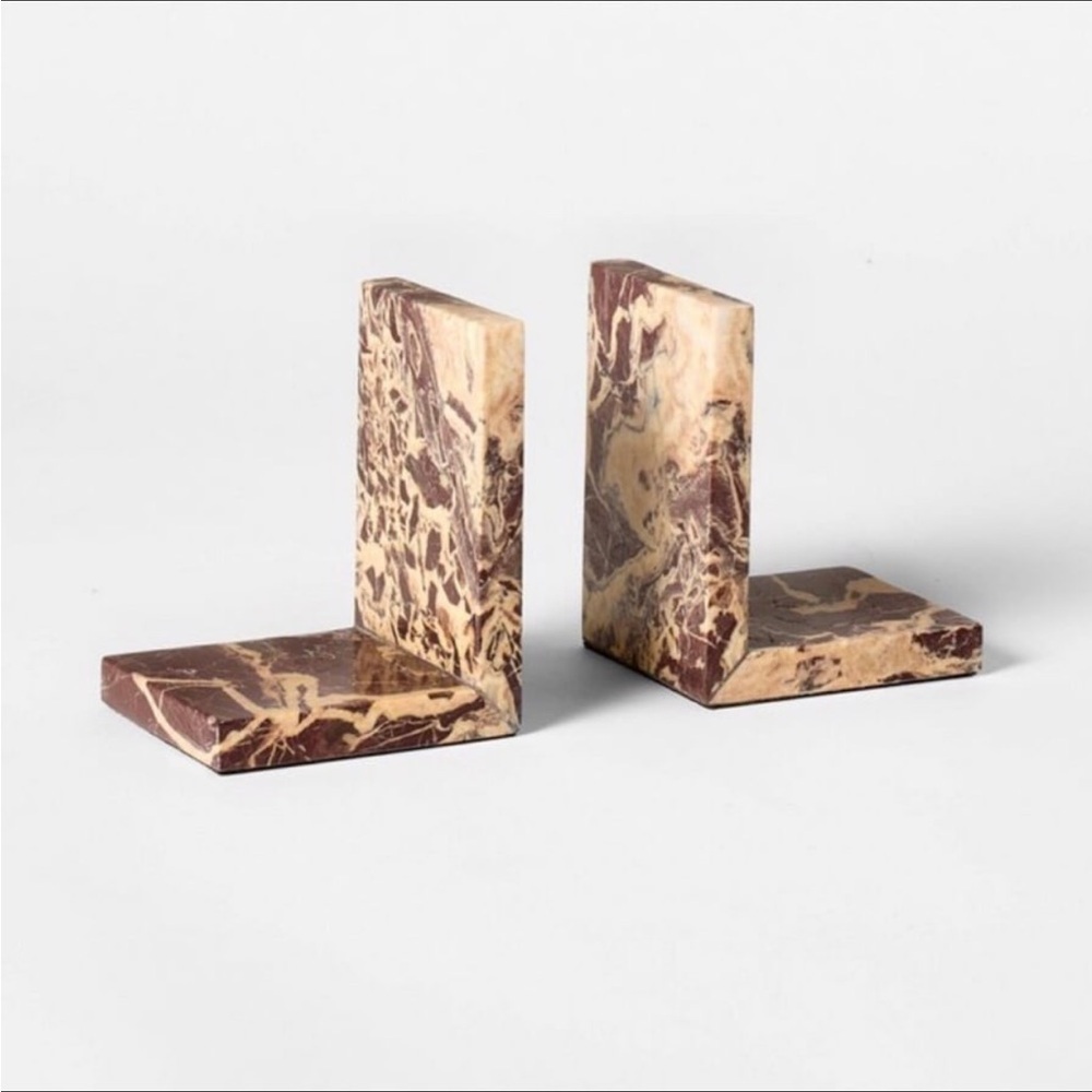 Set of 2 Levanto Marble Bookends - Threshold™ with Studio McGee